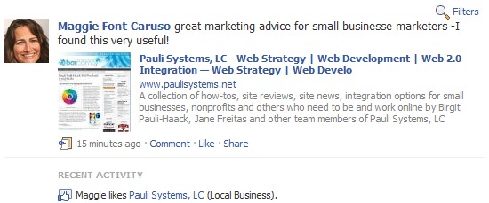 Shout-out For Pauli Systems on Facebook